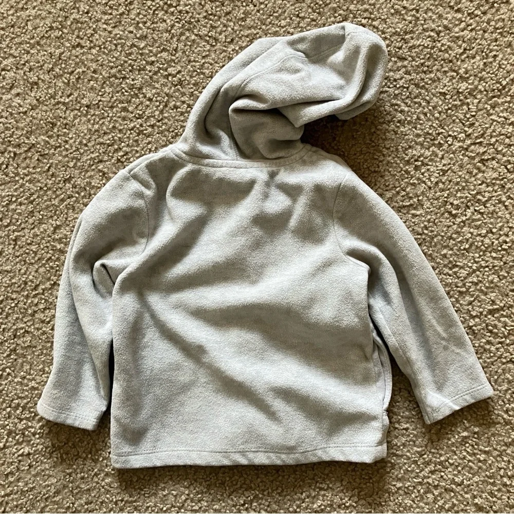 Carter's Gray and Purple Zip Up Fleece Hoodie